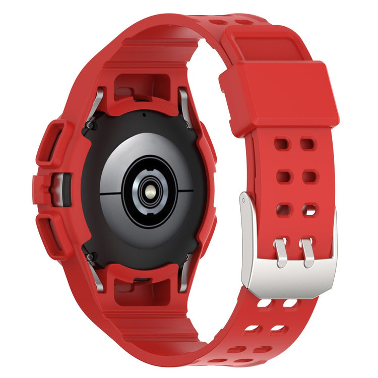 Meget Godt Silikone Rem passer til Samsung Galaxy Watch 4 (44mm) - Rød#serie_4