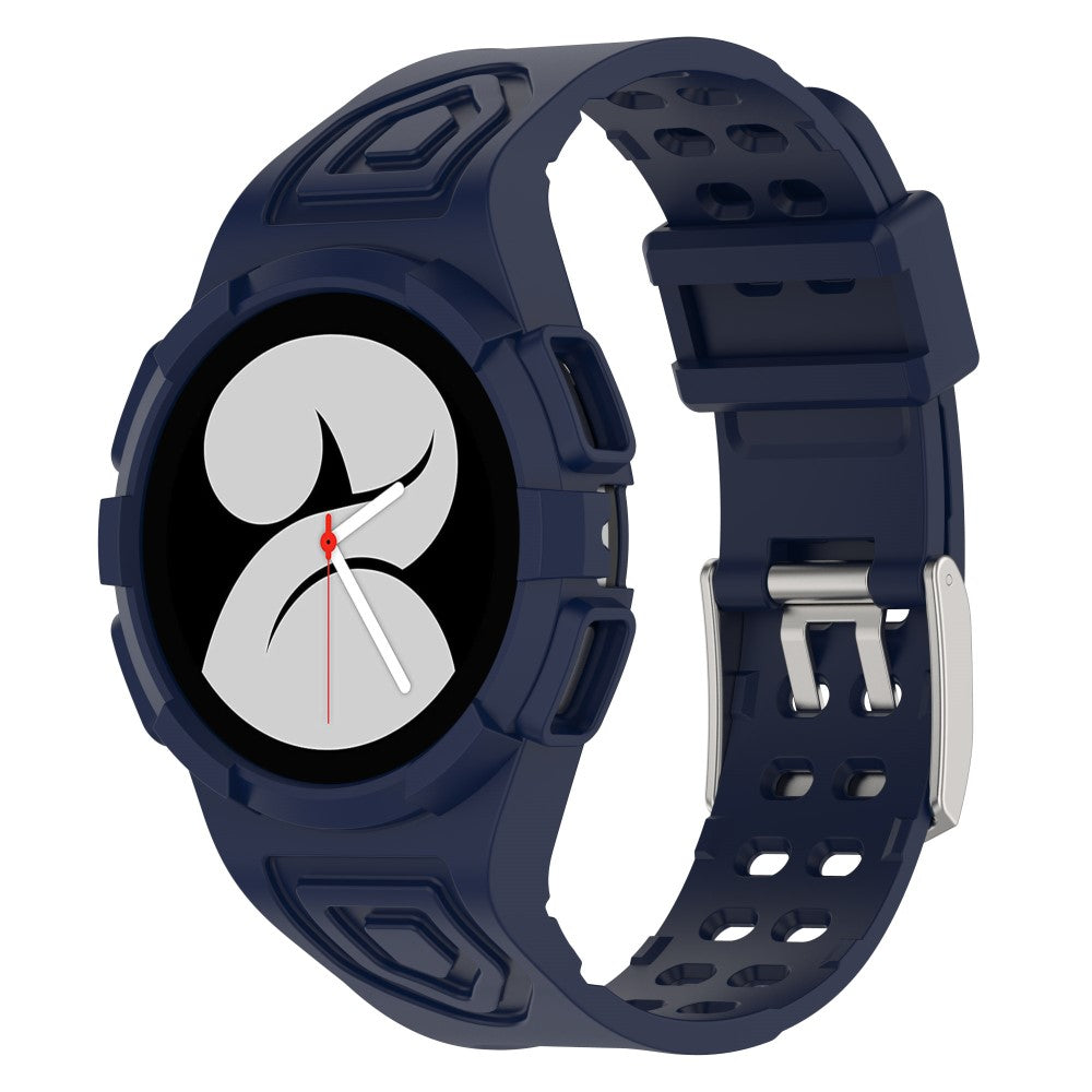Meget Godt Silikone Rem passer til Samsung Galaxy Watch 4 (44mm) - Blå#serie_7
