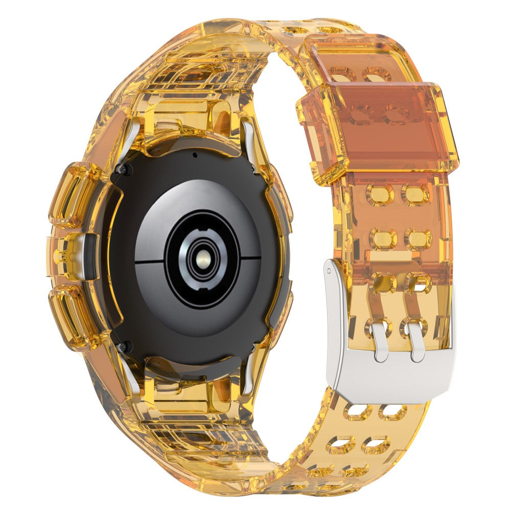 Meget Godt Silikone Rem passer til Samsung Galaxy Watch 4 (44mm) - Orange#serie_9