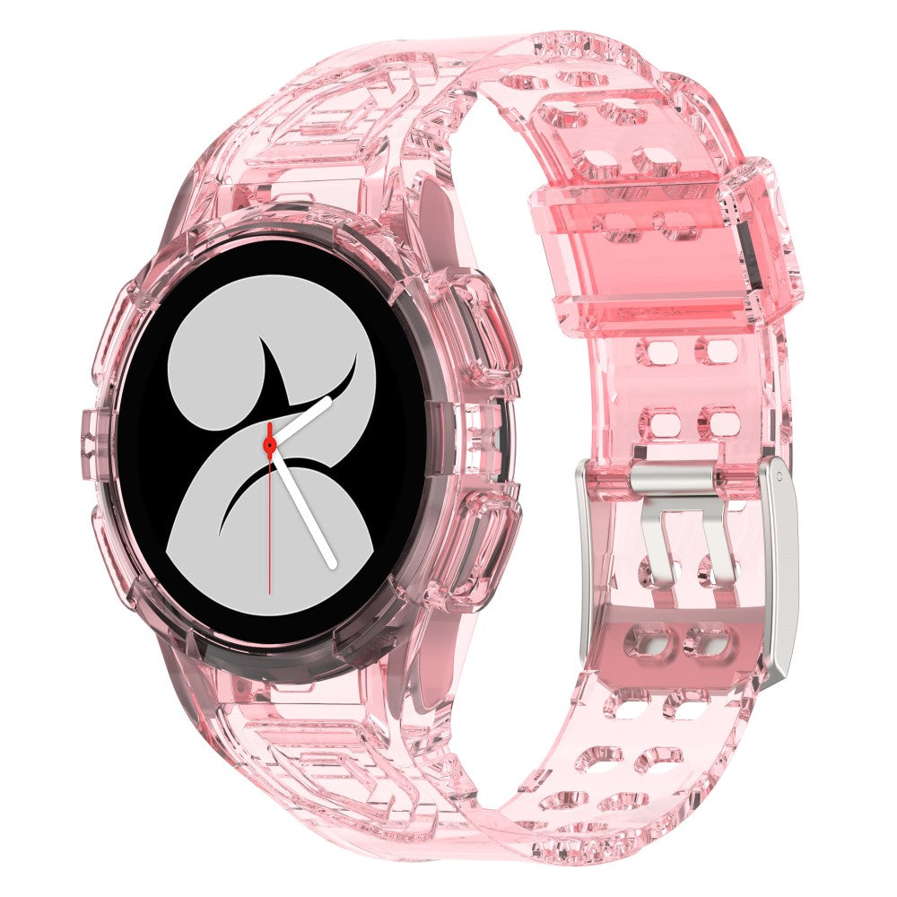 Meget Godt Silikone Rem passer til Samsung Galaxy Watch 4 (44mm) - Pink#serie_10
