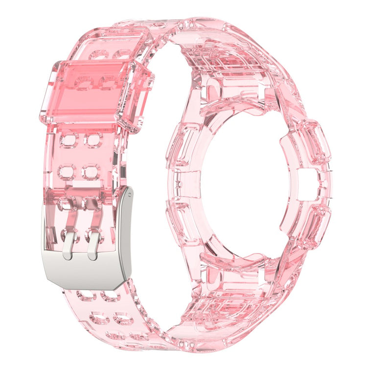 Meget Godt Silikone Rem passer til Samsung Galaxy Watch 4 (44mm) - Pink#serie_10