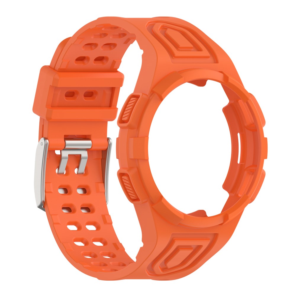 Sejt Silikone Rem passer til Samsung Galaxy Watch 4 Classic (46mm) - Orange#serie_2