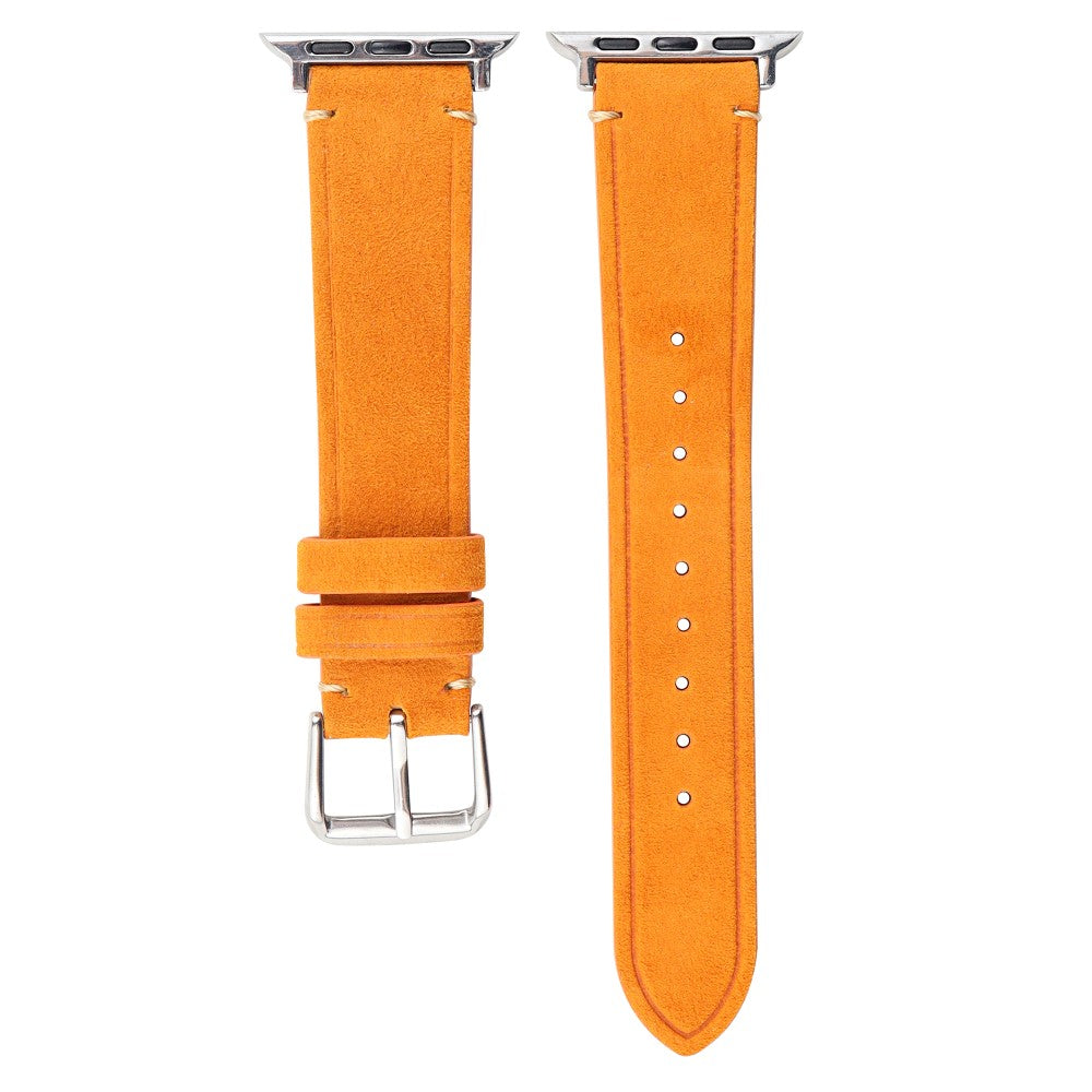 Super Cool Kunstlæder Universal Rem passer til Apple Smartwatch - Orange#serie_2