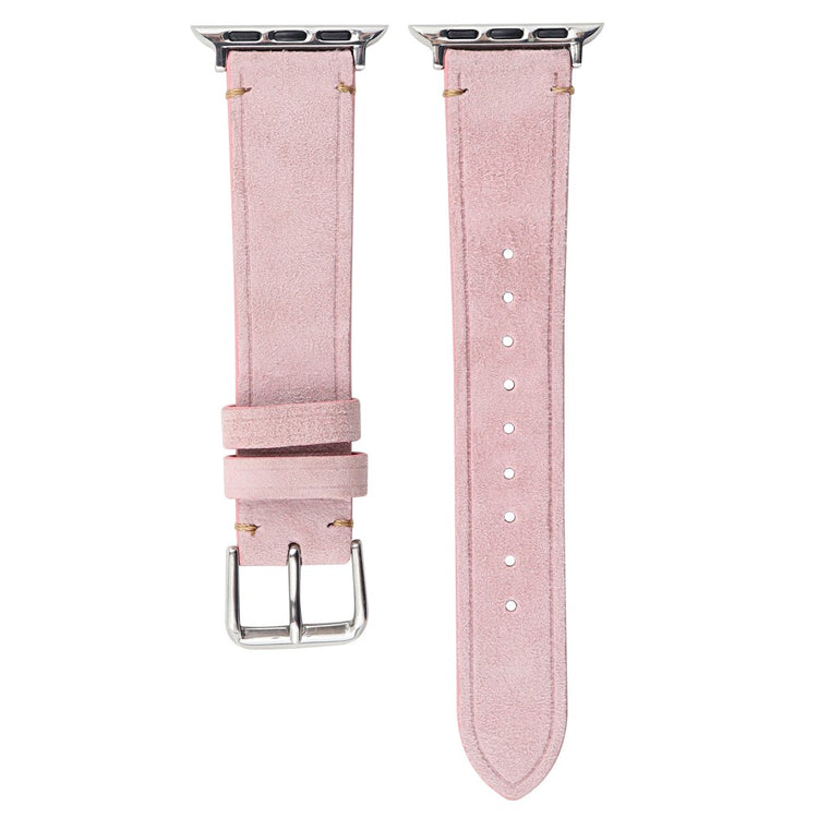 Super Cool Kunstlæder Universal Rem passer til Apple Smartwatch - Pink#serie_4