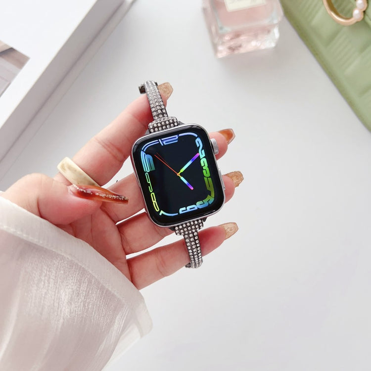 Super Flot Metal Universal Rem passer til Apple Smartwatch - Sort#serie_3