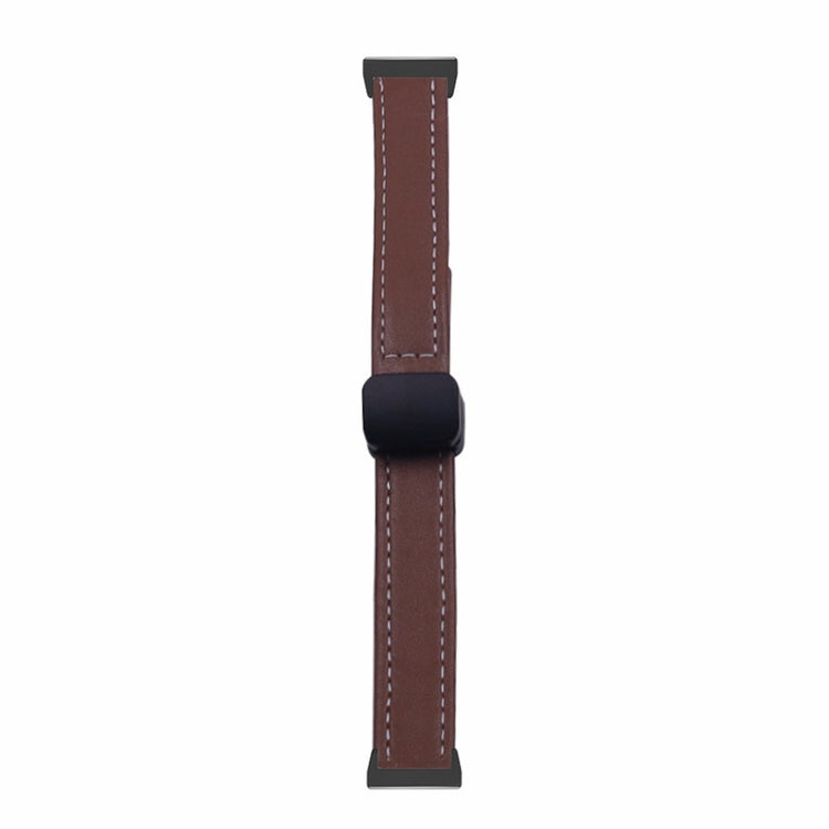 Mega Slidstærk Ægte Læder Universal Rem passer til Smartwatch - Brun#serie_2
