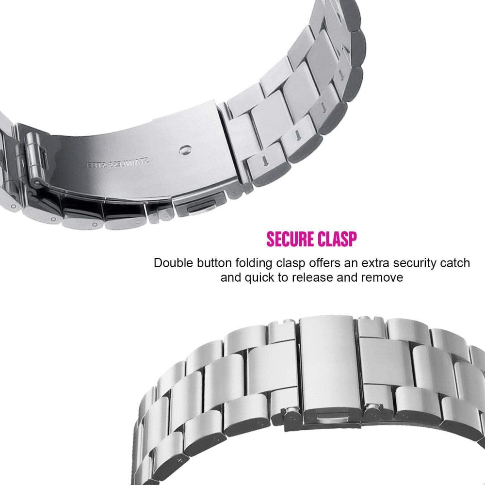 Metal Universal Rem passer til Xiaomi Redmi Watch 2 / Xiaomi Redmi Watch 2 Lite - Sølv#serie_2
