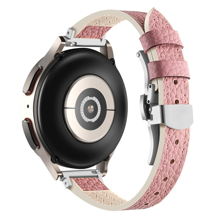 Helt Vildt Smuk Ægte Læder Universal Rem passer til Smartwatch - Pink#serie_4