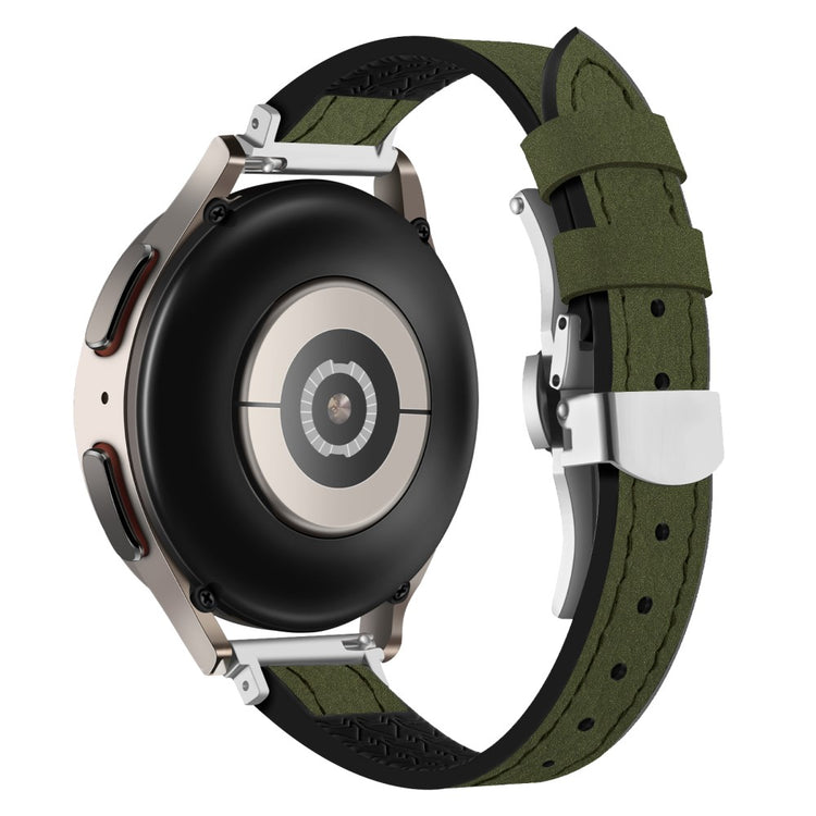 Helt Vildt Smuk Ægte Læder Universal Rem passer til Smartwatch - Grøn#serie_9