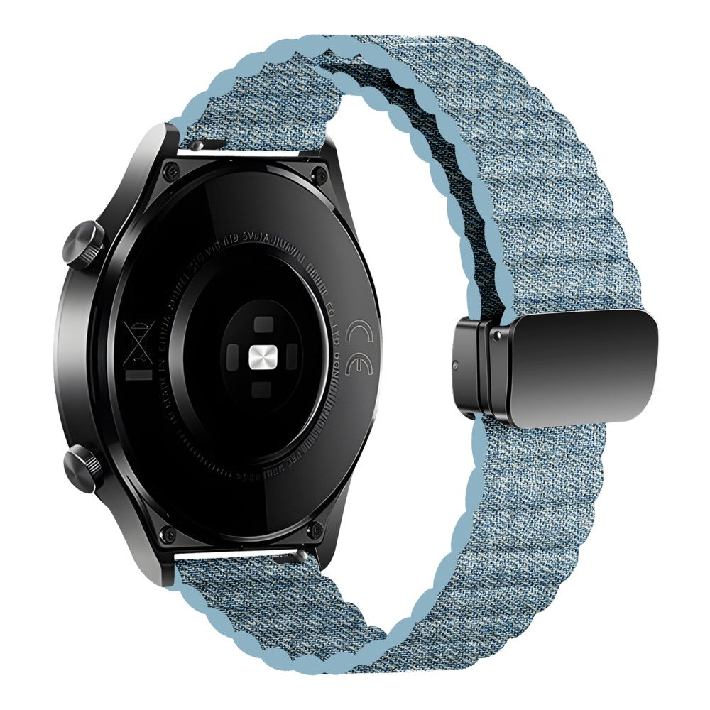 Smuk Kunstlæder Universal Rem passer til Smartwatch - Blå#serie_10