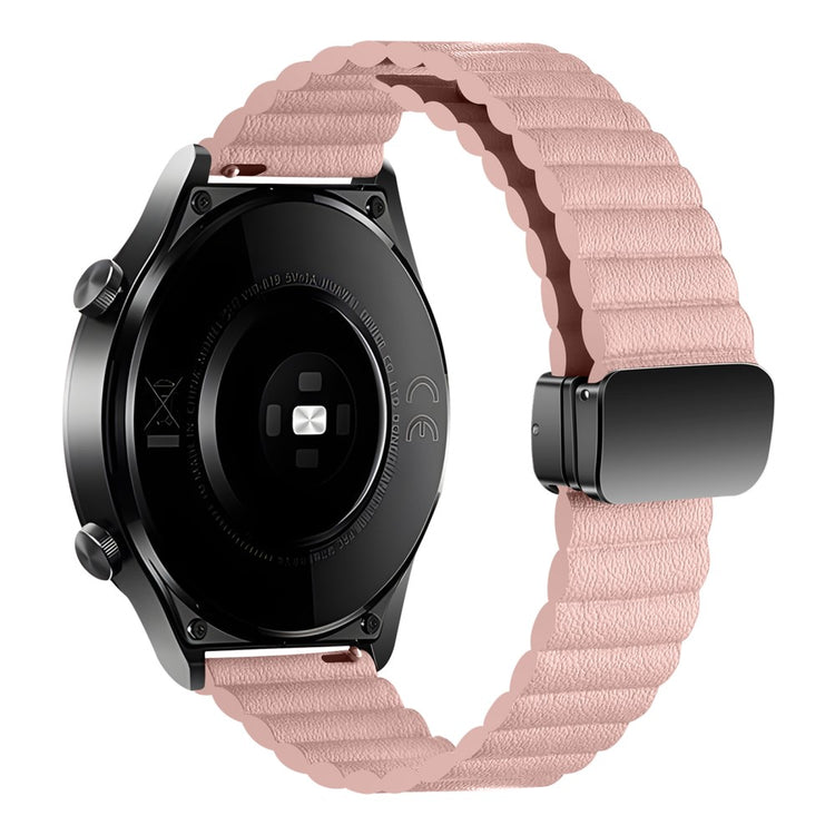 Smuk Kunstlæder Universal Rem passer til Smartwatch - Pink#serie_11
