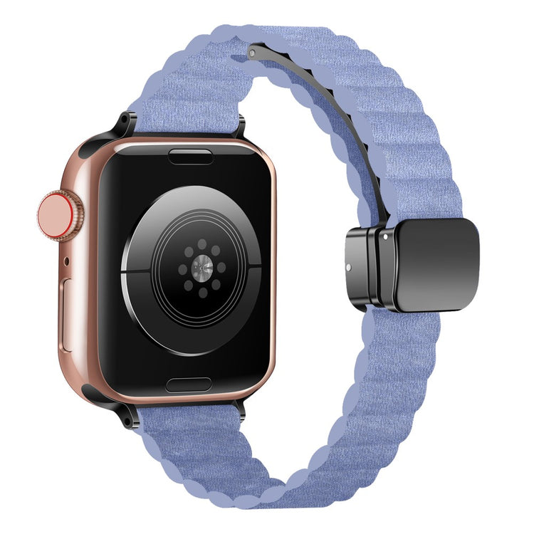 Helt Vildt Skøn Kunstlæder Universal Rem passer til Apple Smartwatch - Blå#serie_2