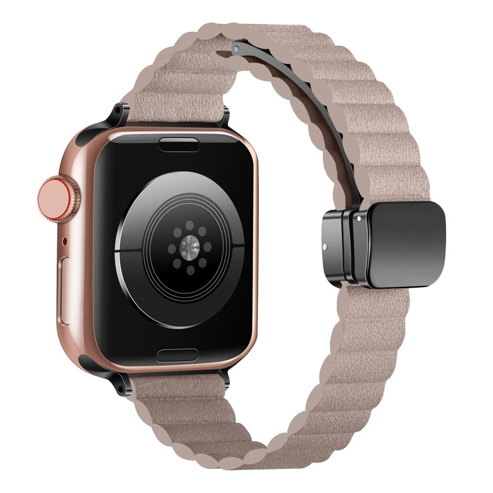 Helt Vildt Skøn Kunstlæder Universal Rem passer til Apple Smartwatch - Brun#serie_7