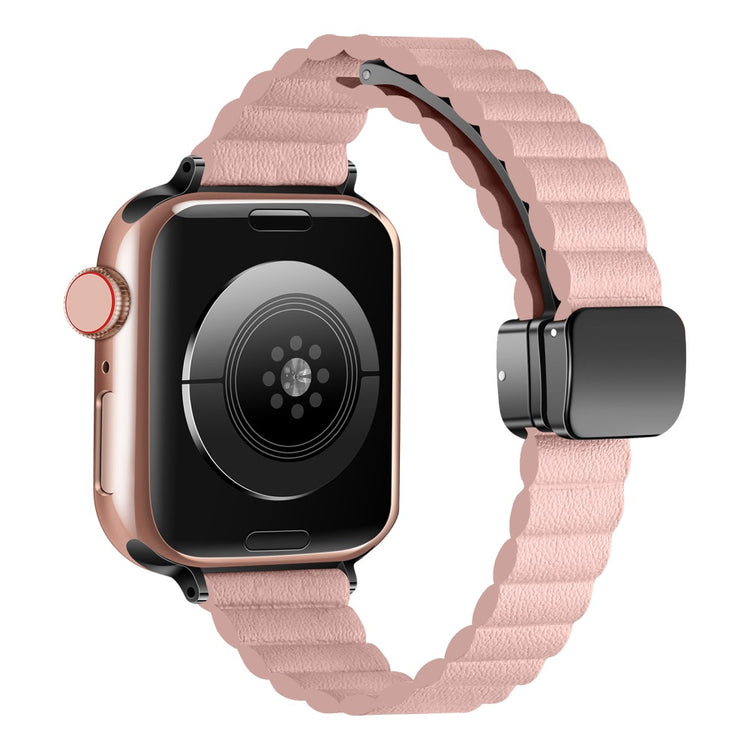 Helt Vildt Skøn Kunstlæder Universal Rem passer til Apple Smartwatch - Pink#serie_11
