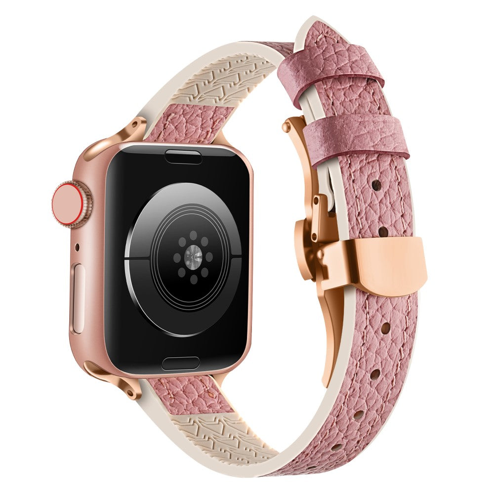 Mega Flot Kunstlæder Universal Rem passer til Apple Smartwatch - Pink#serie_2
