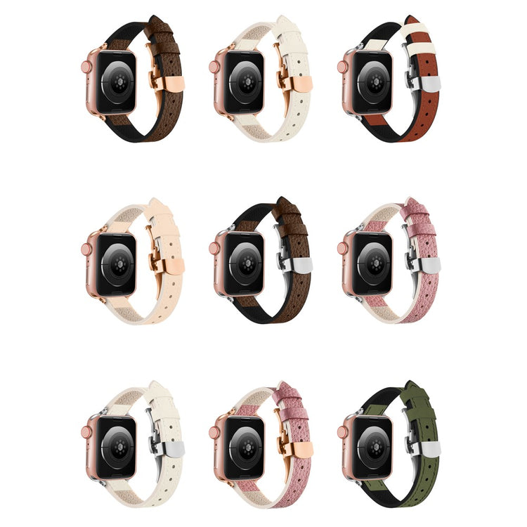Mega Flot Kunstlæder Universal Rem passer til Apple Smartwatch - Brun#serie_3