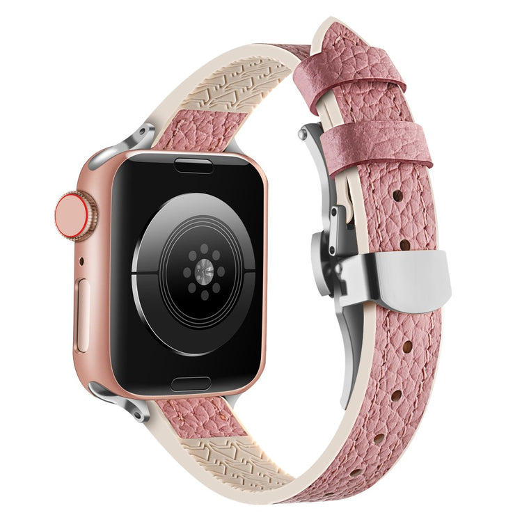 Mega Flot Kunstlæder Universal Rem passer til Apple Smartwatch - Pink#serie_4