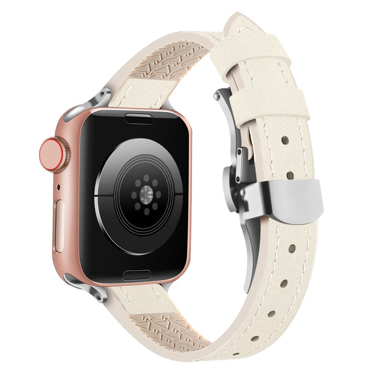 Mega Flot Kunstlæder Universal Rem passer til Apple Smartwatch - Hvid#serie_7