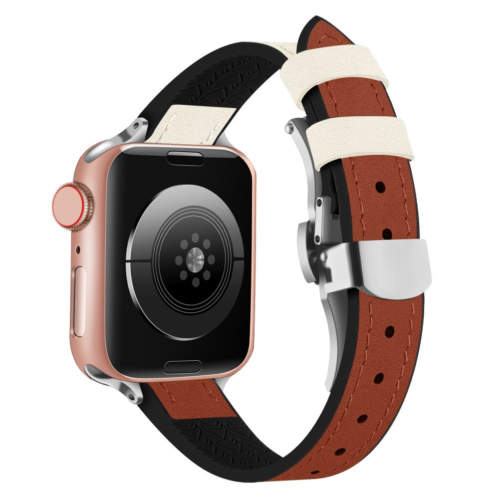 Mega Flot Kunstlæder Universal Rem passer til Apple Smartwatch - Brun#serie_8