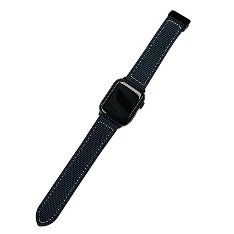 Mega Hårdfør Nylon Universal Rem passer til Apple Smartwatch - Blå#serie_4