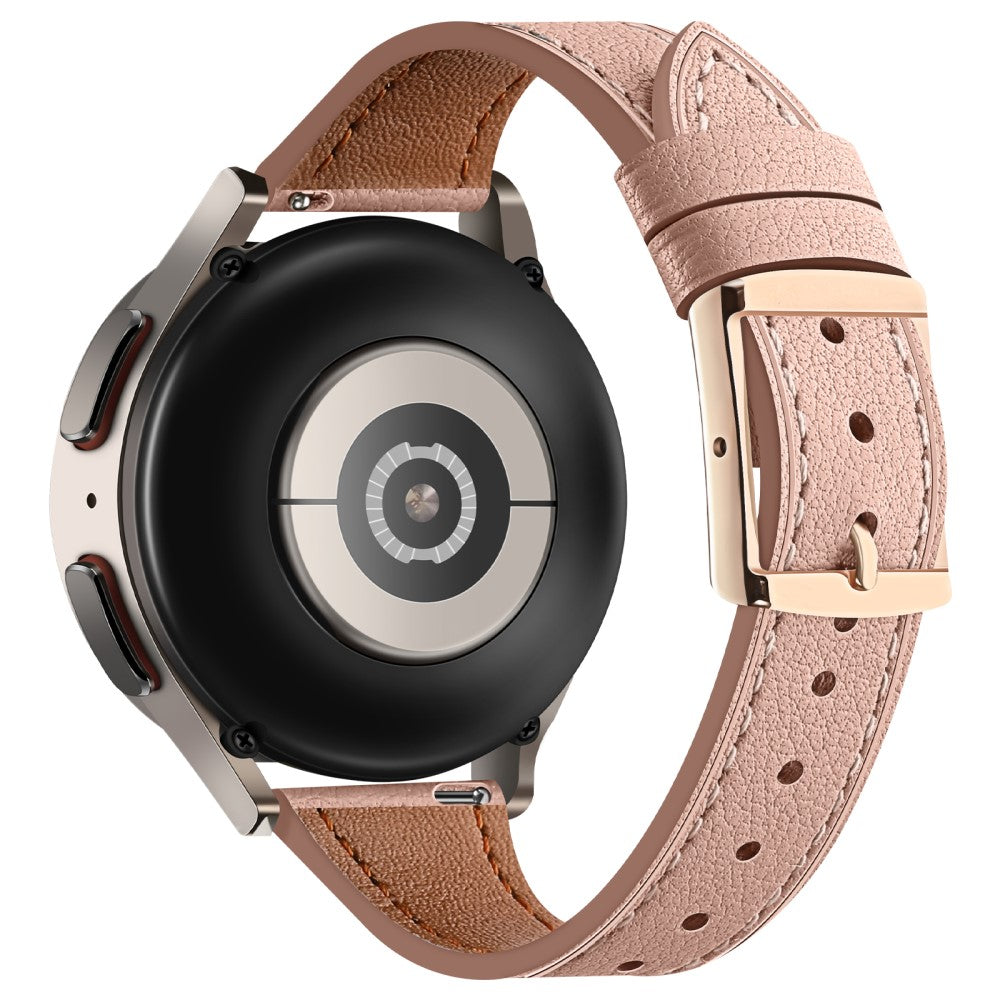 Helt Vildt Rart Ægte Læder Universal Rem passer til Smartwatch - Pink#serie_3