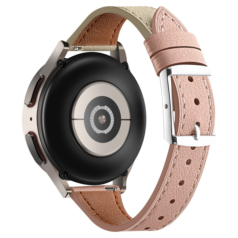Helt Vildt Rart Ægte Læder Universal Rem passer til Smartwatch - Pink#serie_4