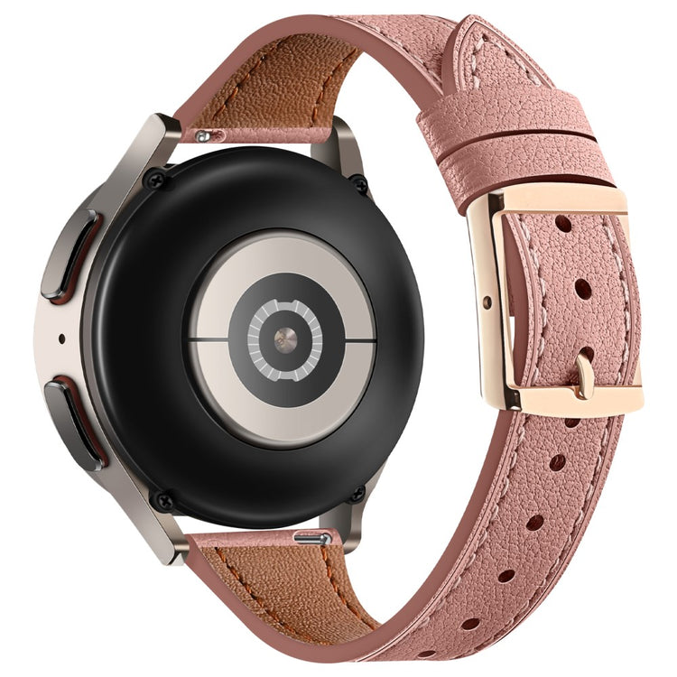 Helt Vildt Rart Ægte Læder Universal Rem passer til Smartwatch - Pink#serie_5