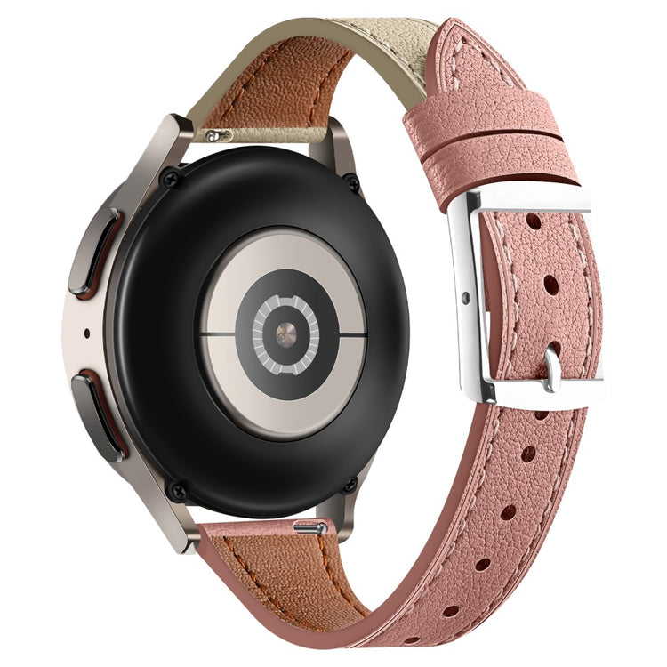 Helt Vildt Rart Ægte Læder Universal Rem passer til Smartwatch - Pink#serie_6