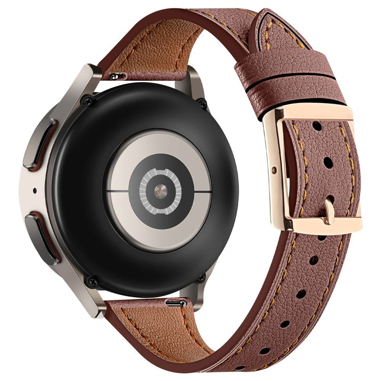 Helt Vildt Rart Ægte Læder Universal Rem passer til Smartwatch - Brun#serie_11