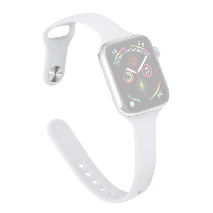 Rigtigt Cool Silikone Universal Rem passer til Apple Smartwatch - Hvid#serie_2