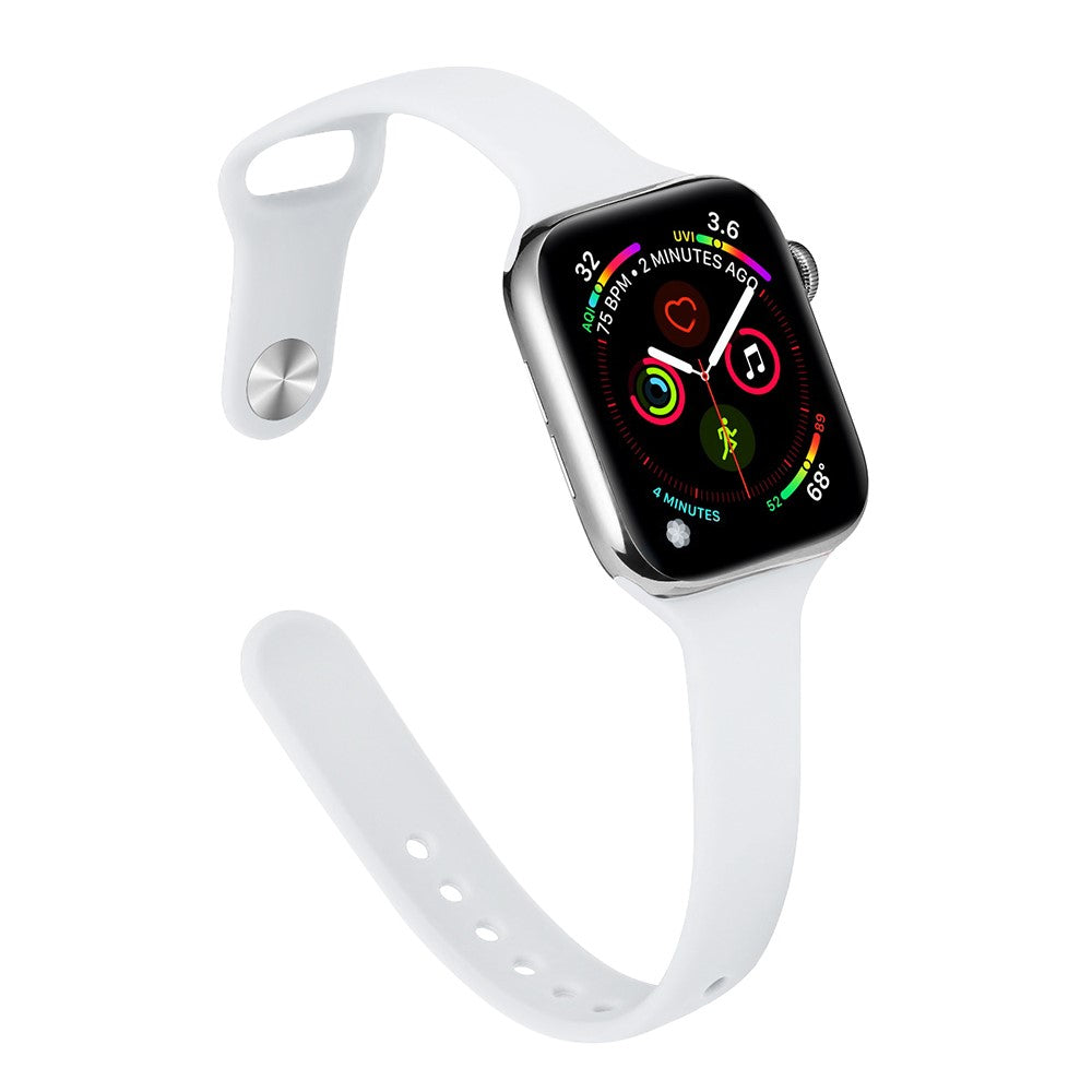 Rigtigt Cool Silikone Universal Rem passer til Apple Smartwatch - Hvid#serie_2