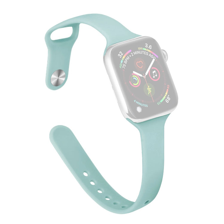 Rigtigt Cool Silikone Universal Rem passer til Apple Smartwatch - Blå#serie_4