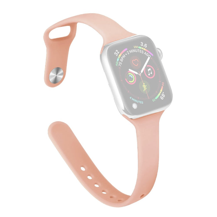 Rigtigt Cool Silikone Universal Rem passer til Apple Smartwatch - Pink#serie_6