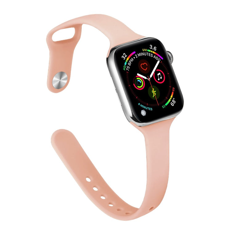 Rigtigt Cool Silikone Universal Rem passer til Apple Smartwatch - Pink#serie_6