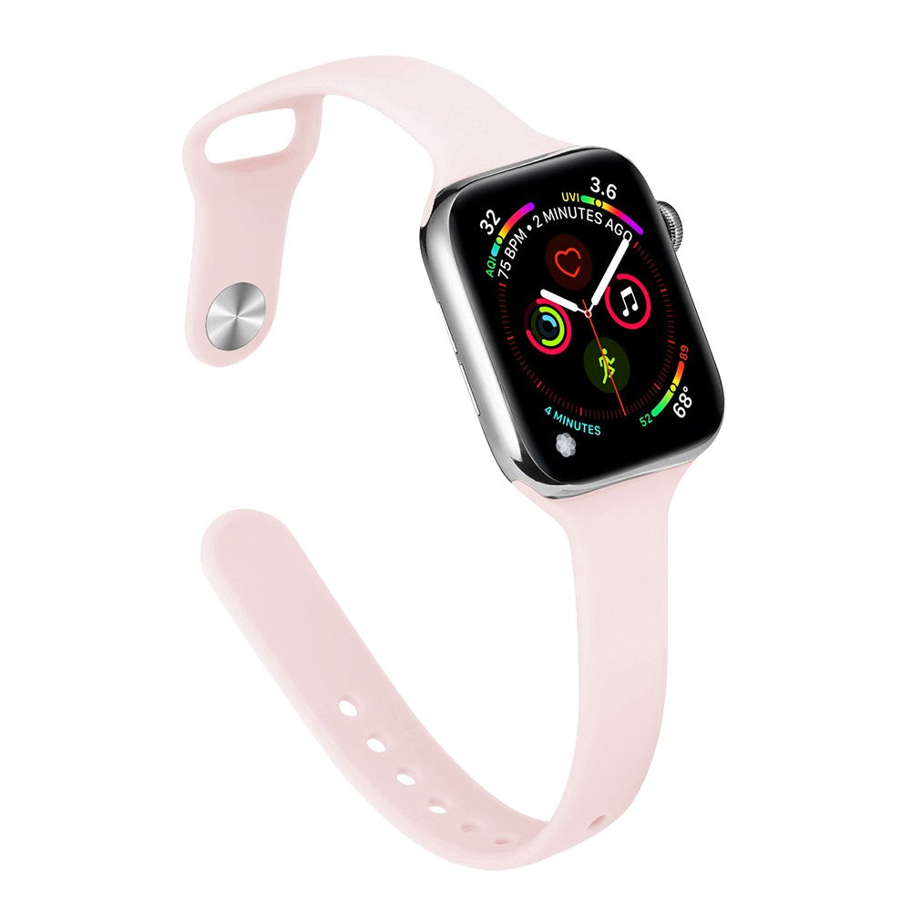 Rigtigt Cool Silikone Universal Rem passer til Apple Smartwatch - Pink#serie_10