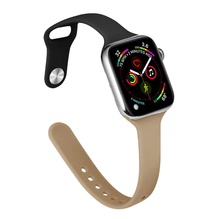 Rigtigt Cool Silikone Universal Rem passer til Apple Smartwatch - Sort#serie_11
