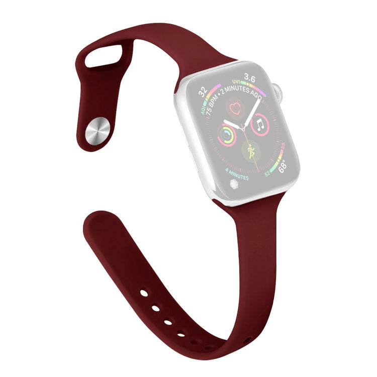 Rigtigt Cool Silikone Universal Rem passer til Apple Smartwatch - Rød#serie_15