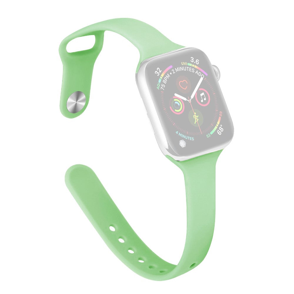 Rigtigt Cool Silikone Universal Rem passer til Apple Smartwatch - Grøn#serie_16