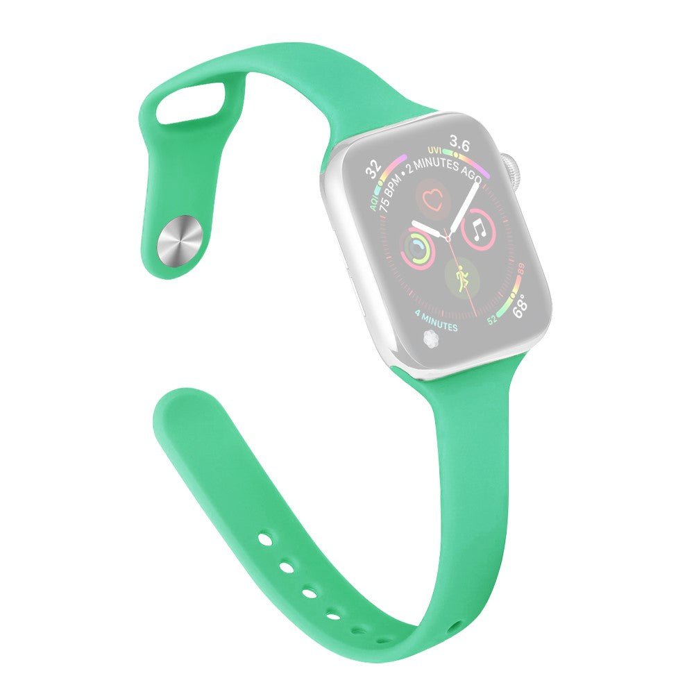 Rigtigt Cool Silikone Universal Rem passer til Apple Smartwatch - Grøn#serie_18