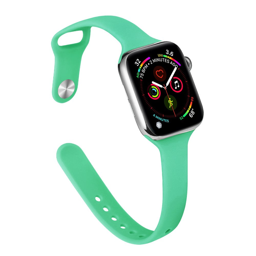 Rigtigt Cool Silikone Universal Rem passer til Apple Smartwatch - Grøn#serie_18