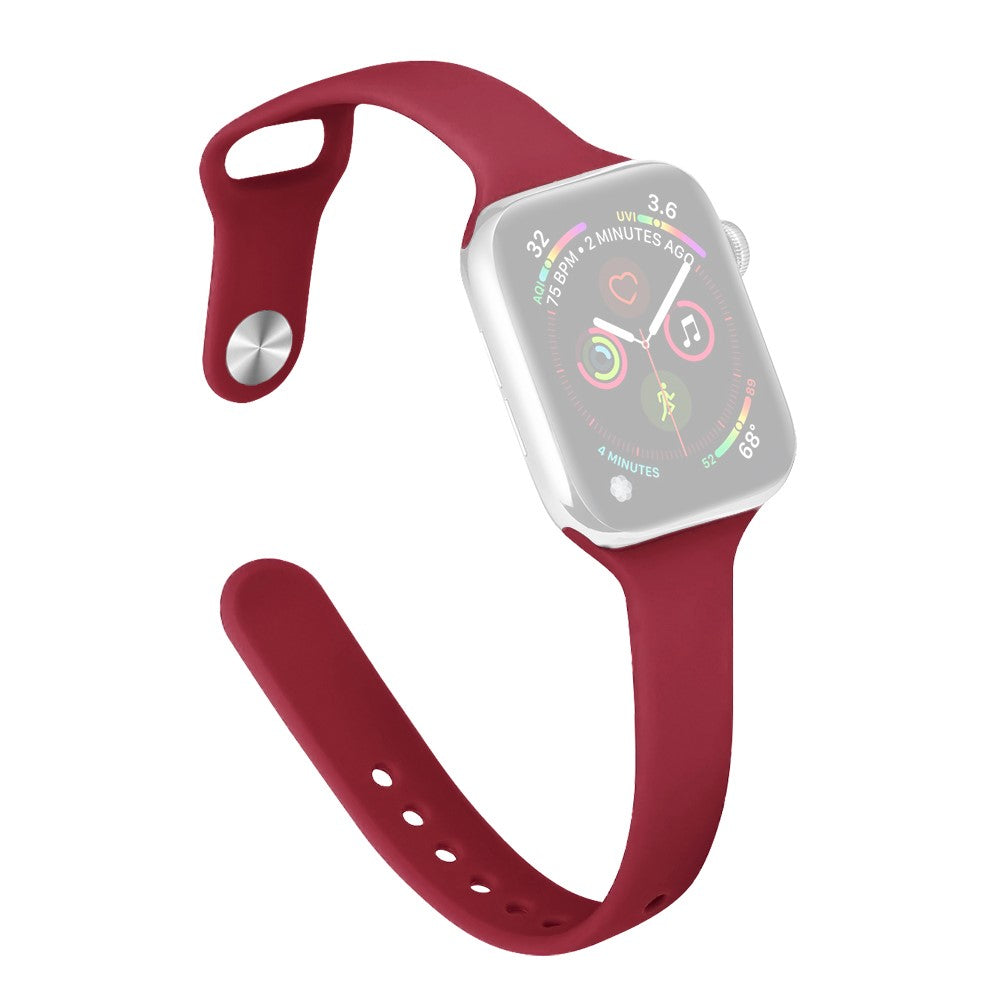 Rigtigt Cool Silikone Universal Rem passer til Apple Smartwatch - Pink#serie_19