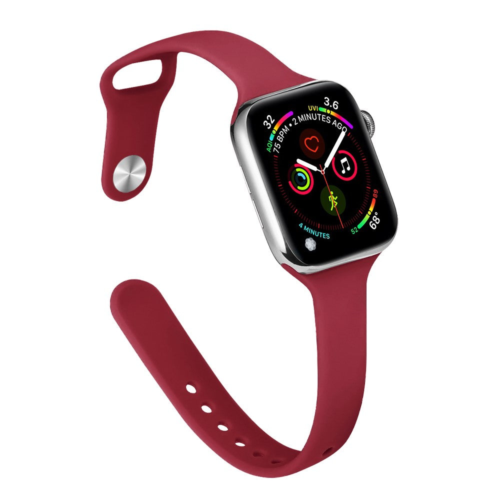 Rigtigt Cool Silikone Universal Rem passer til Apple Smartwatch - Pink#serie_19