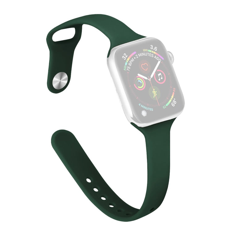 Rigtigt Cool Silikone Universal Rem passer til Apple Smartwatch - Grøn#serie_20