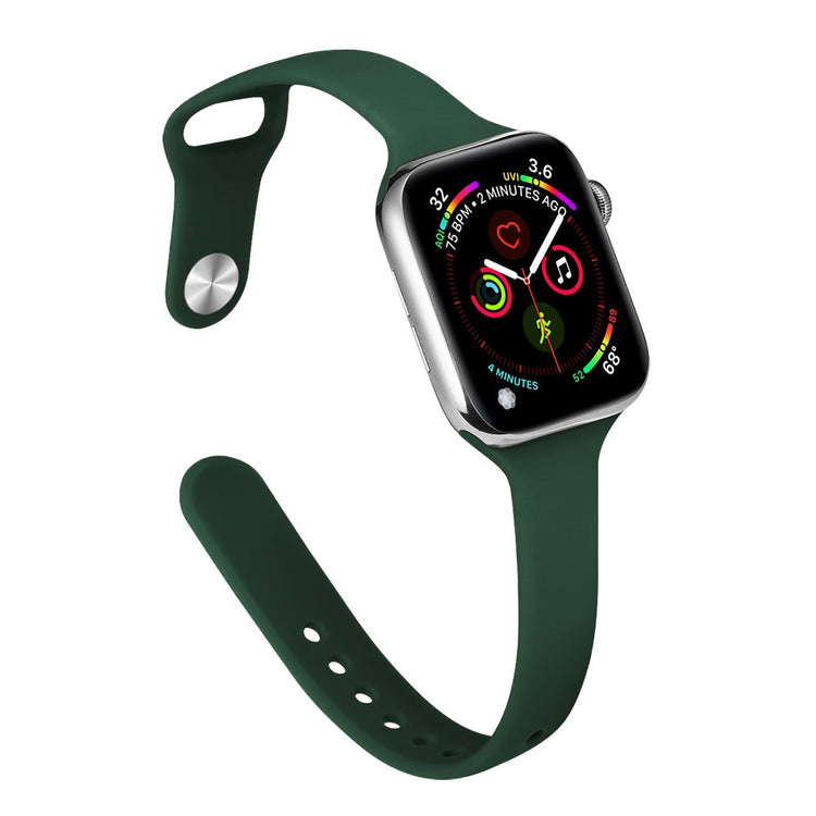 Rigtigt Cool Silikone Universal Rem passer til Apple Smartwatch - Grøn#serie_20
