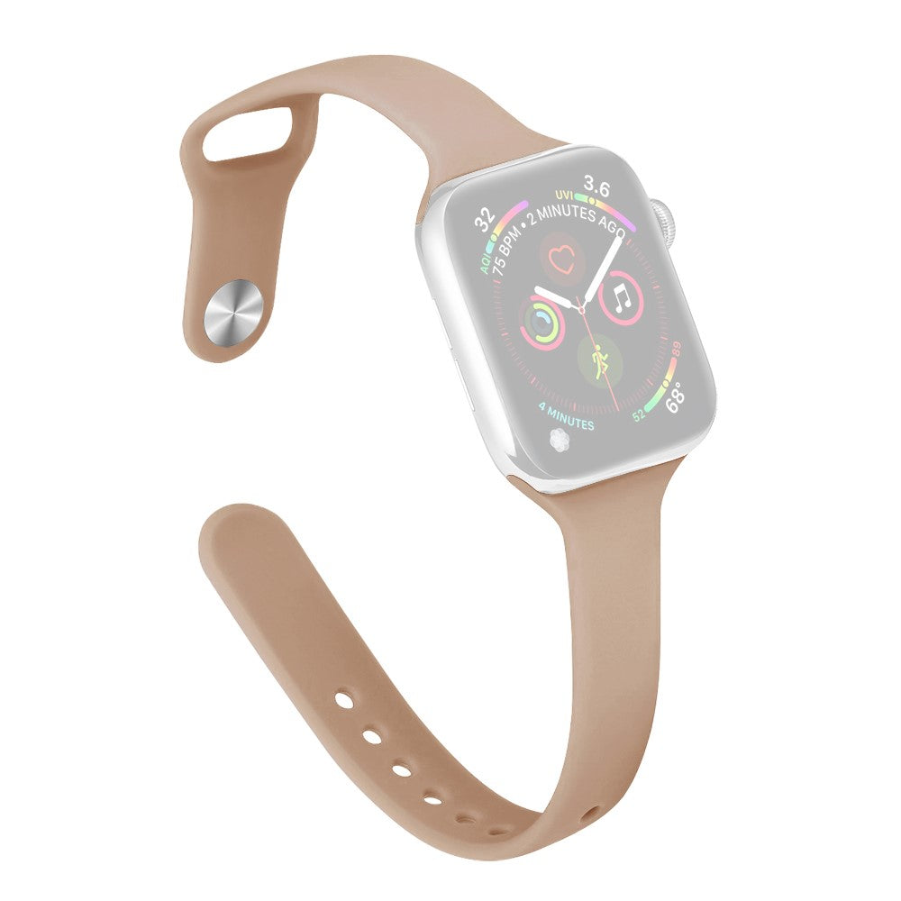 Rigtigt Cool Silikone Universal Rem passer til Apple Smartwatch - Brun#serie_22