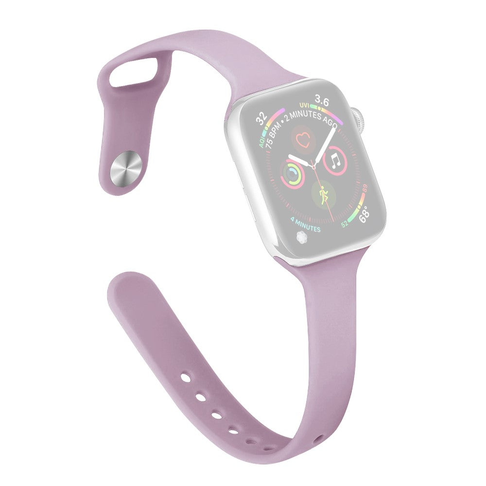 Rigtigt Cool Silikone Universal Rem passer til Apple Smartwatch - Lilla#serie_26