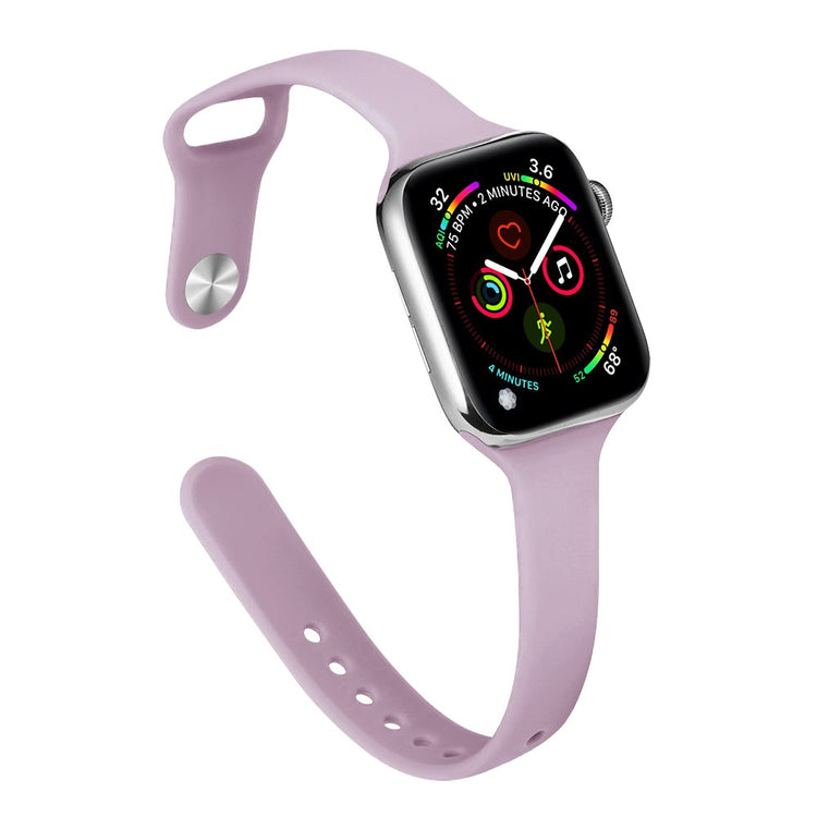Rigtigt Cool Silikone Universal Rem passer til Apple Smartwatch - Lilla#serie_26
