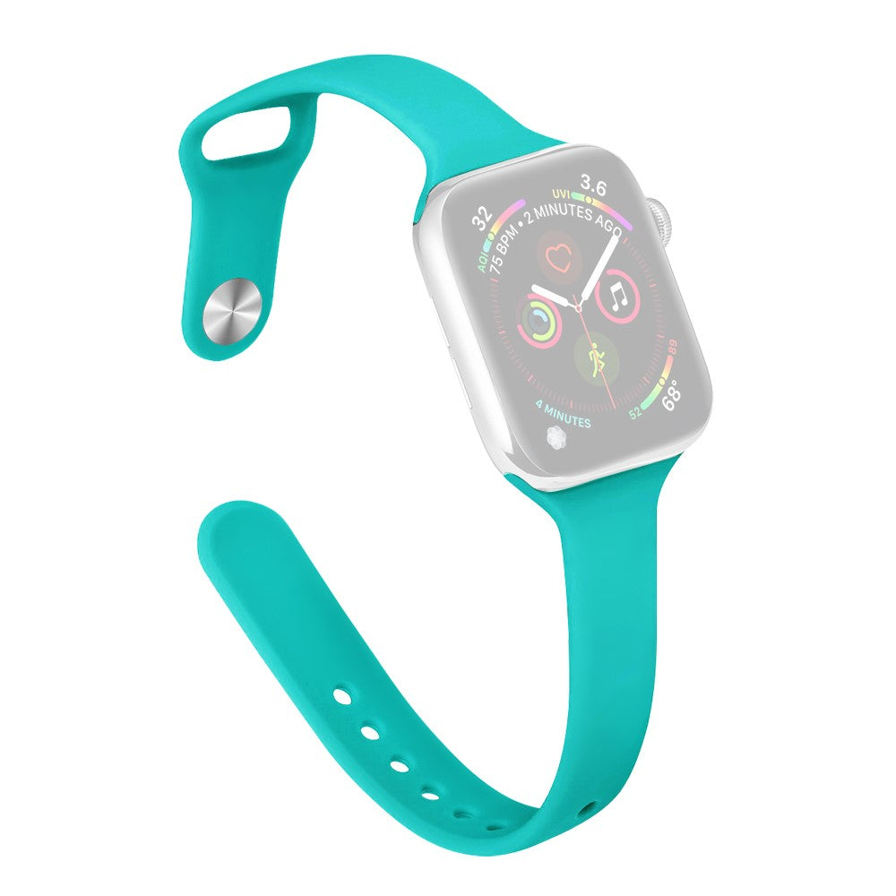 Tidsløst Silikone Universal Rem passer til Apple Smartwatch - Grøn#serie_3