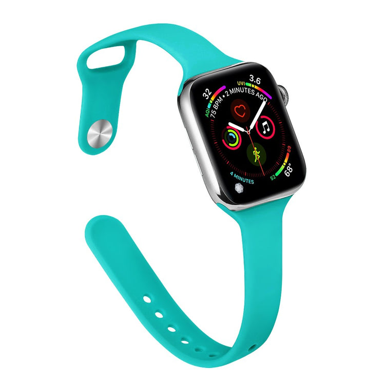 Tidsløst Silikone Universal Rem passer til Apple Smartwatch - Grøn#serie_3