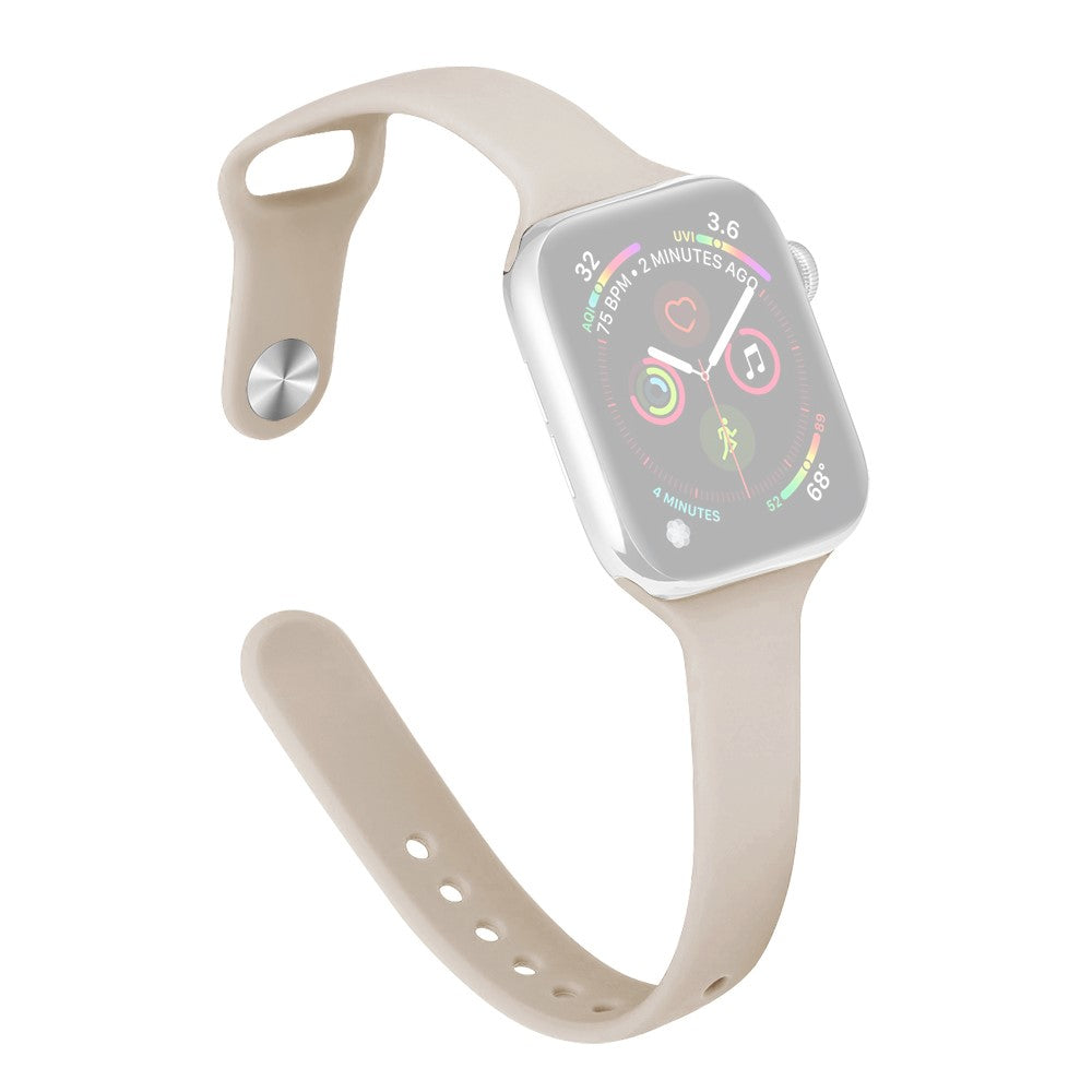 Tidsløst Silikone Universal Rem passer til Apple Smartwatch - Brun#serie_10